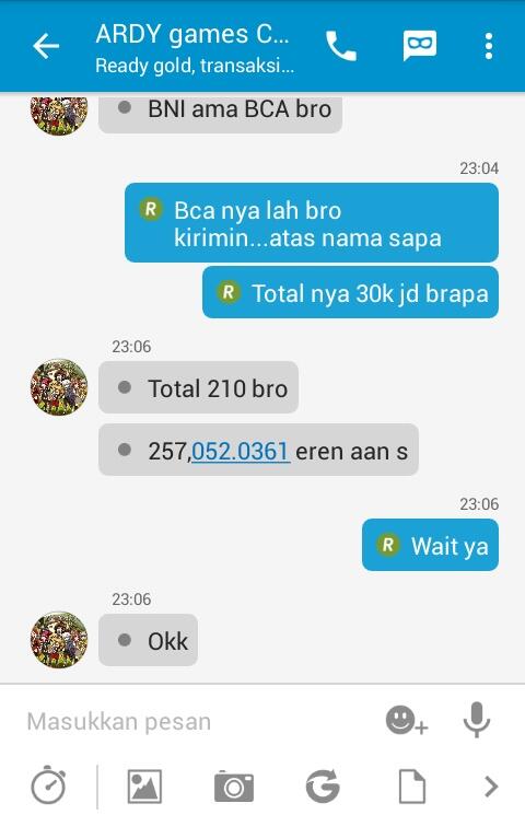 HOT ARDY GAME CENTER PENIPU GAGAL !!!