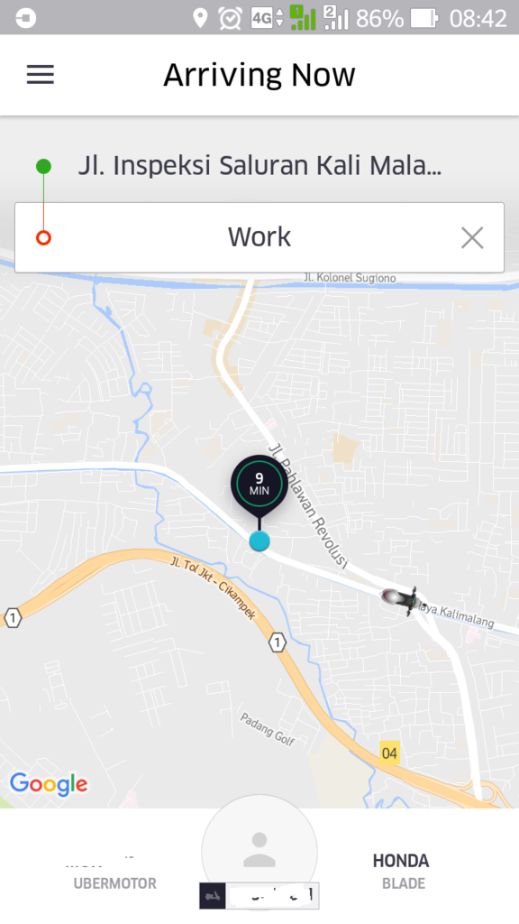 Kontradiksi Layanan Uber Motor (yang suka pake UBER masuk !!!!!)