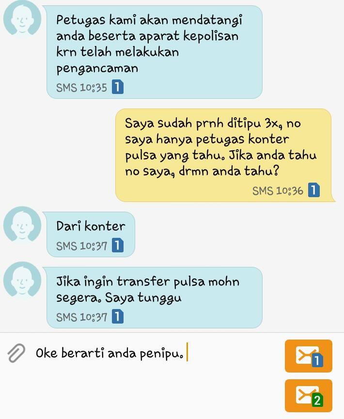 (share) penipu yang kurang cermat