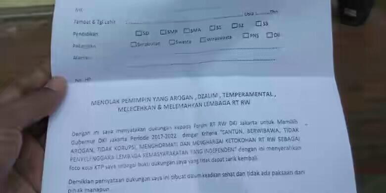 Pengumpulan Tiga Juta KTP Tolak Ahok Dinilai sebagai "Warning" untuk Gubernur DKI