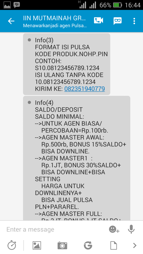 &#91;Sharing&#93; Modus Penipuan mengatasnamakan &quot;Graha Pulsa&quot;