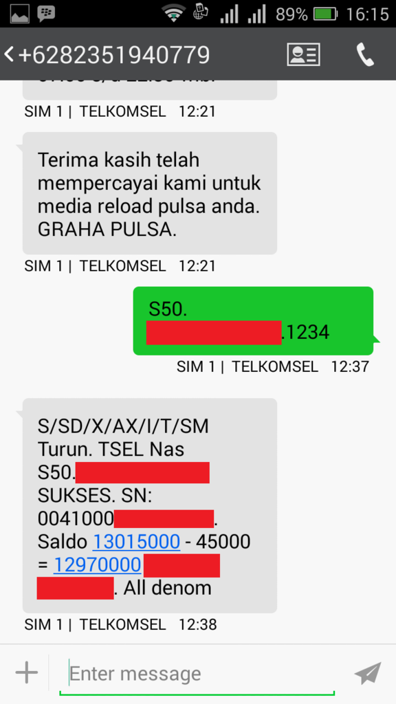 &#91;Sharing&#93; Modus Penipuan mengatasnamakan &quot;Graha Pulsa&quot;