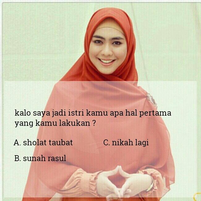 jika wanita sholeha ini adalah istri kamu