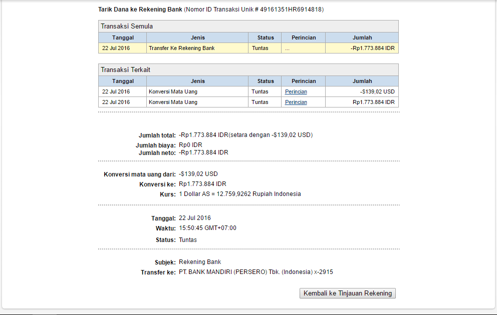 Jasa Withdraw PayPal Limited 180 Hari | Cepat - Murah - Terpercaya