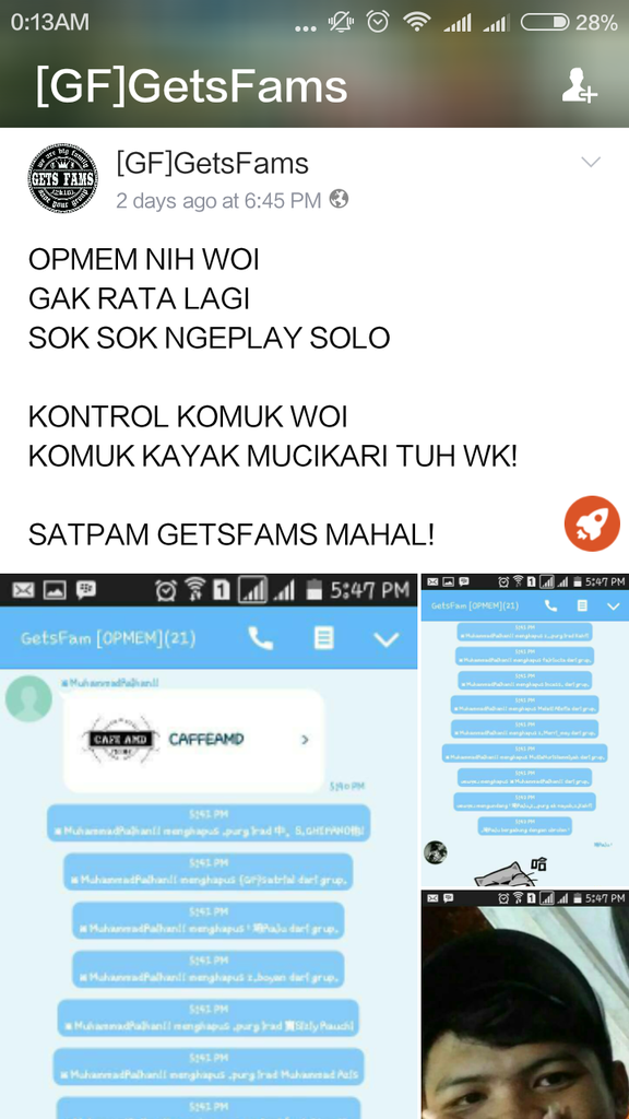 MASUK GAN ! NIH KELOMPOK BOCAH YANG SUKA NGE HACK GRUP ORANG ! BANTU LACAK