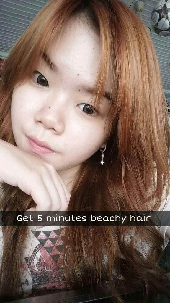 5 minutes Beachy Hair