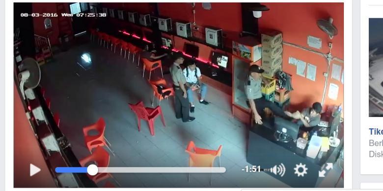 Terekam Kamera, Oknum Polisi Aniaya Penjaga Warnet dan Siswa SMA di Medan