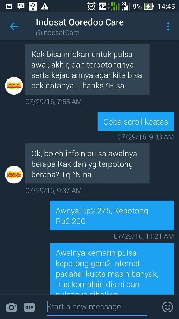 IM3 INDOSAT OOREDOO Hobi Mencuri Pulsa Pelanggan 