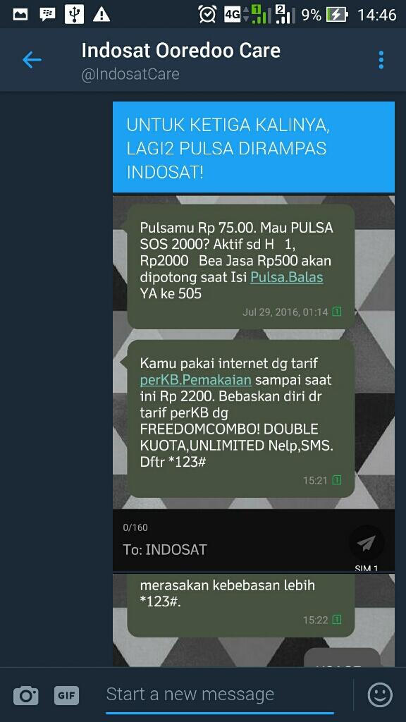 IM3 INDOSAT OOREDOO Hobi Mencuri Pulsa Pelanggan 