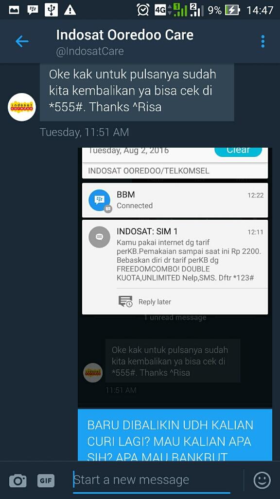 IM3 INDOSAT OOREDOO Hobi Mencuri Pulsa Pelanggan 