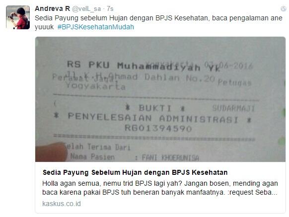 Sedia Payung Sebelum Hujan dengan BPJS Kesehatan