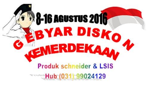 Gebyar Diskon Kemerdekaan - Khusus Produk Schneider & LSIS