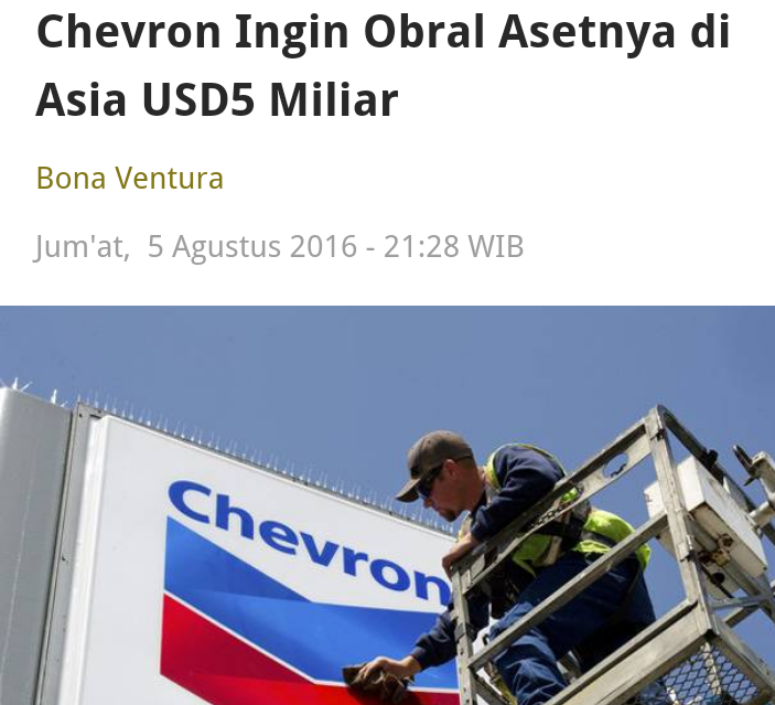 ICP Juli Longsor Jadi US$40,70 Per Barel