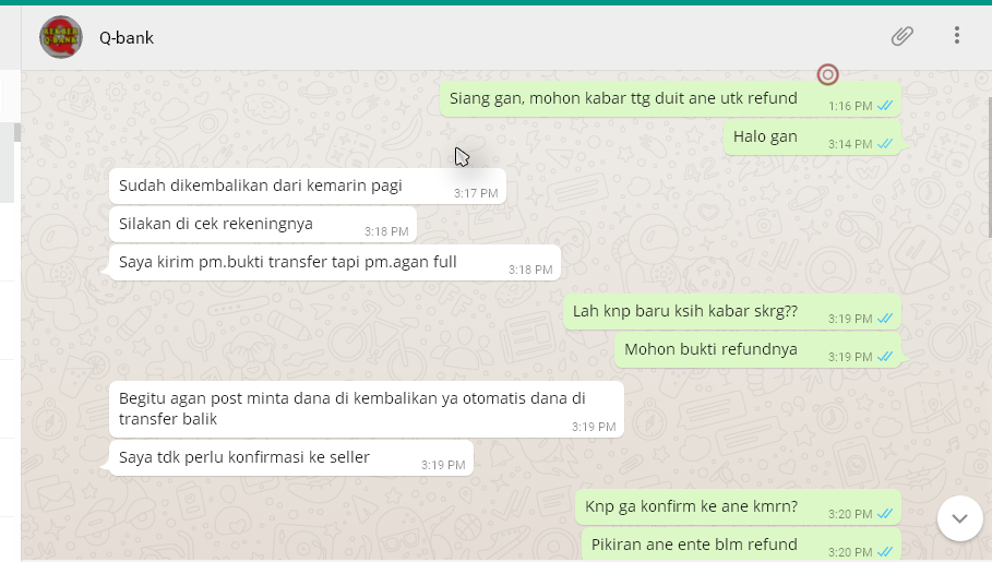 Rekber Q-bank kemana ya gan? duit ane blom da kabar