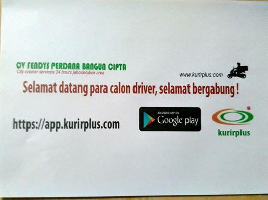 Cari tambahan di KURIRPLUS order gk rebutan motor, mobil pick up, mobil pribadi