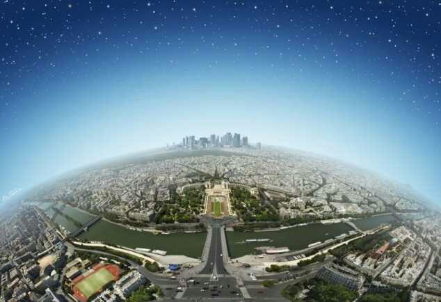 10 Foto Pemandangan Dari Atas Landmark Dunia 