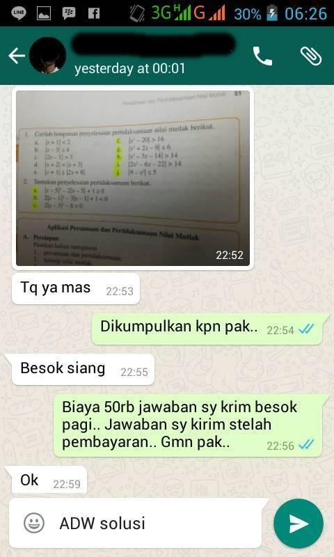 Membantu Mengerjakan PR/Tugas FISIKA, MATEMATIKA dan KIMIA