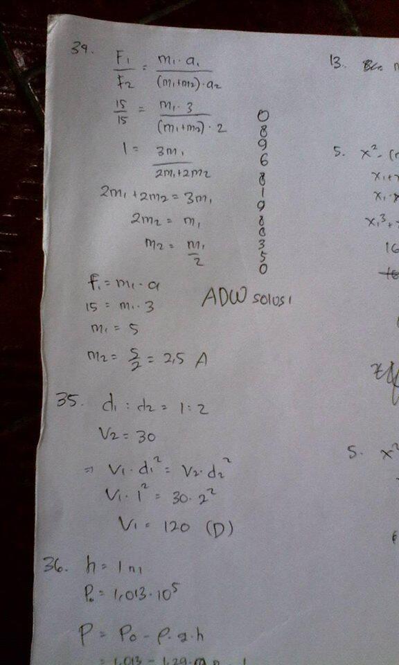 Membantu Mengerjakan PR/Tugas FISIKA, MATEMATIKA dan KIMIA