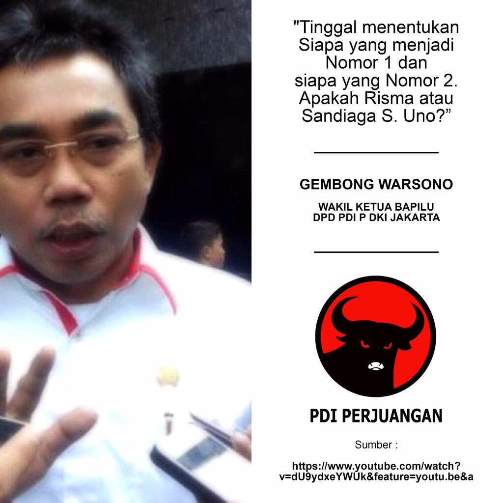 PDIP : Sandiaga Uno Dinilai Jadi Pemersatu Partai-partai