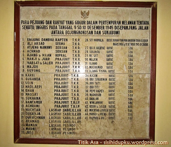 &#91;KOMBAT MERDEKA&#93; + Monumen Palagan Perjuangan 1945 Bojong Kokosan Sukabumi