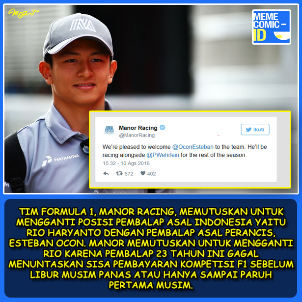 Dear Haters Rio Haryanto; sudah puaskah kalian?