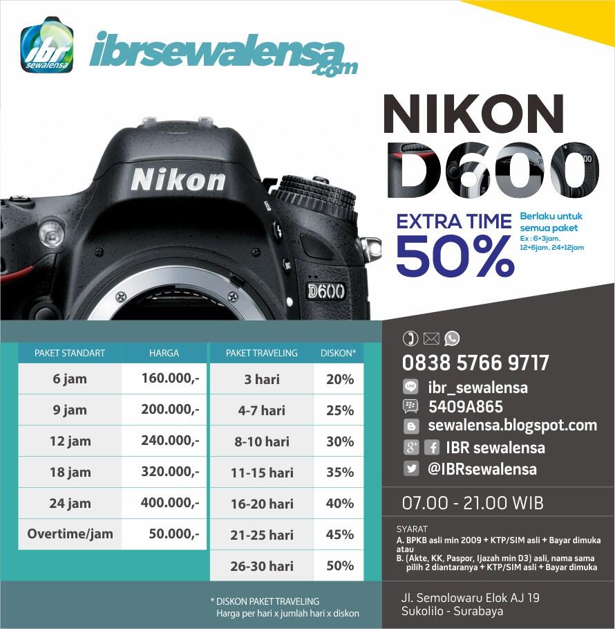 >> IBR SEWALENSA << SEWA RENTAL KAMERA & LENSA