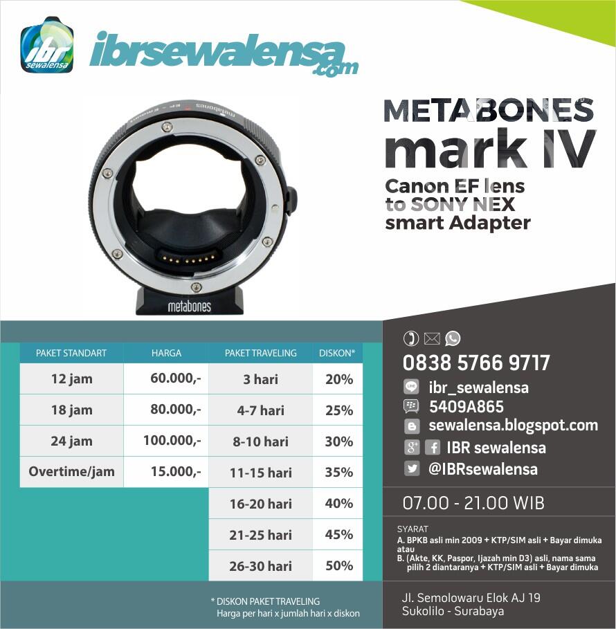 >> IBR SEWALENSA << SEWA RENTAL KAMERA & LENSA