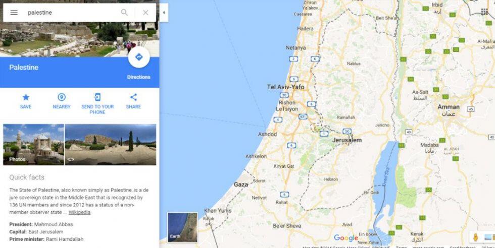 Menyoal hilangnya Palestina dari Google Maps