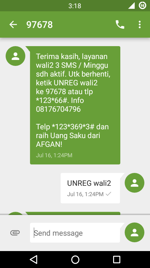 Surat Keluhan terhadap Lemahnya Kontrol Pulsa dari AXIS ( XL-Axiata )