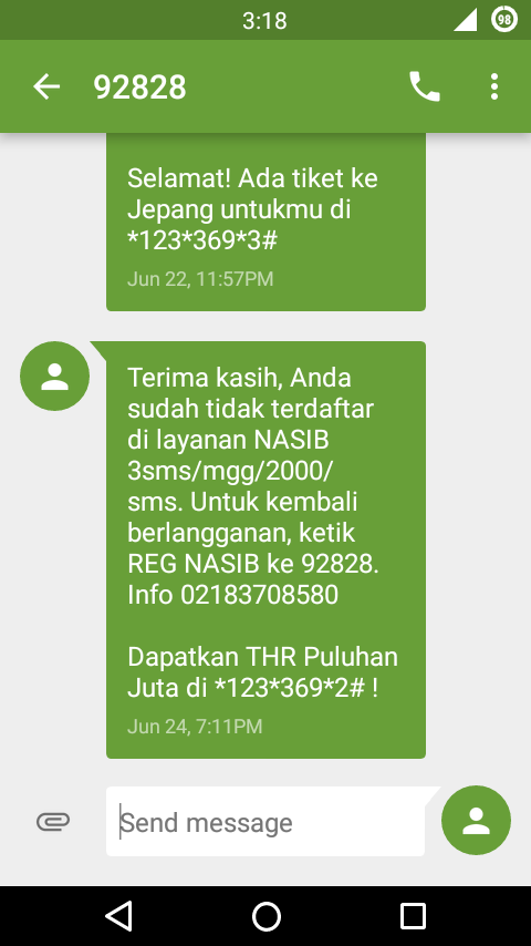 Surat Keluhan terhadap Lemahnya Kontrol Pulsa dari AXIS ( XL-Axiata )