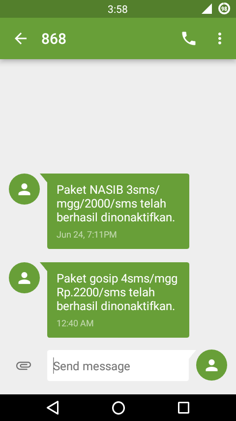 Surat Keluhan terhadap Lemahnya Kontrol Pulsa dari AXIS ( XL-Axiata )