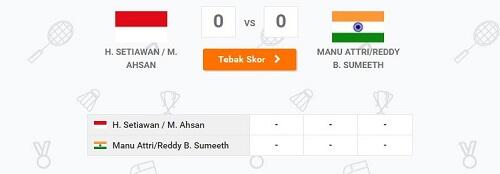 Live Update &amp; Tebak Skor Indonesia Smash Olimpiade Rio