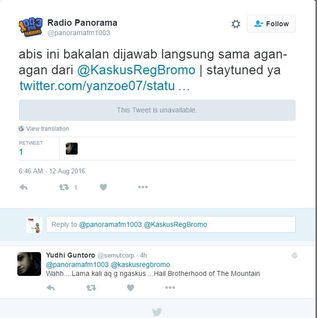 &#91;FR&#93; On Air @Radio Panorama 100.3 FM -Pasuruan-