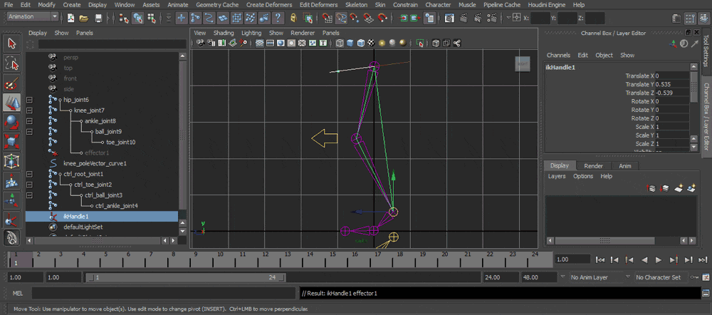 Animation c.A03 WALK CYCLE - ROLL SETUP