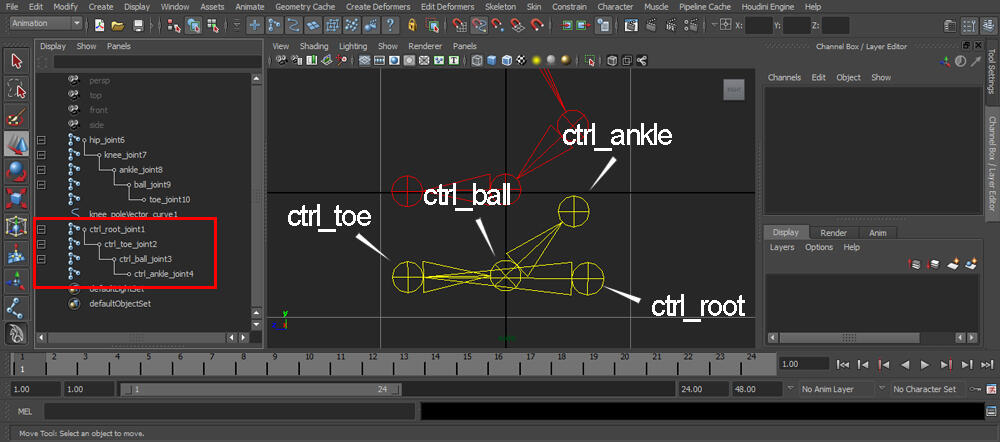 Animation c.A03 WALK CYCLE - ROLL SETUP