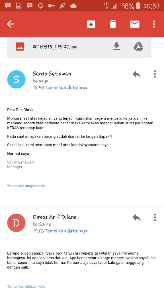 Kurir Sentr*L KARGO BEGINI SEMUA YA??? 