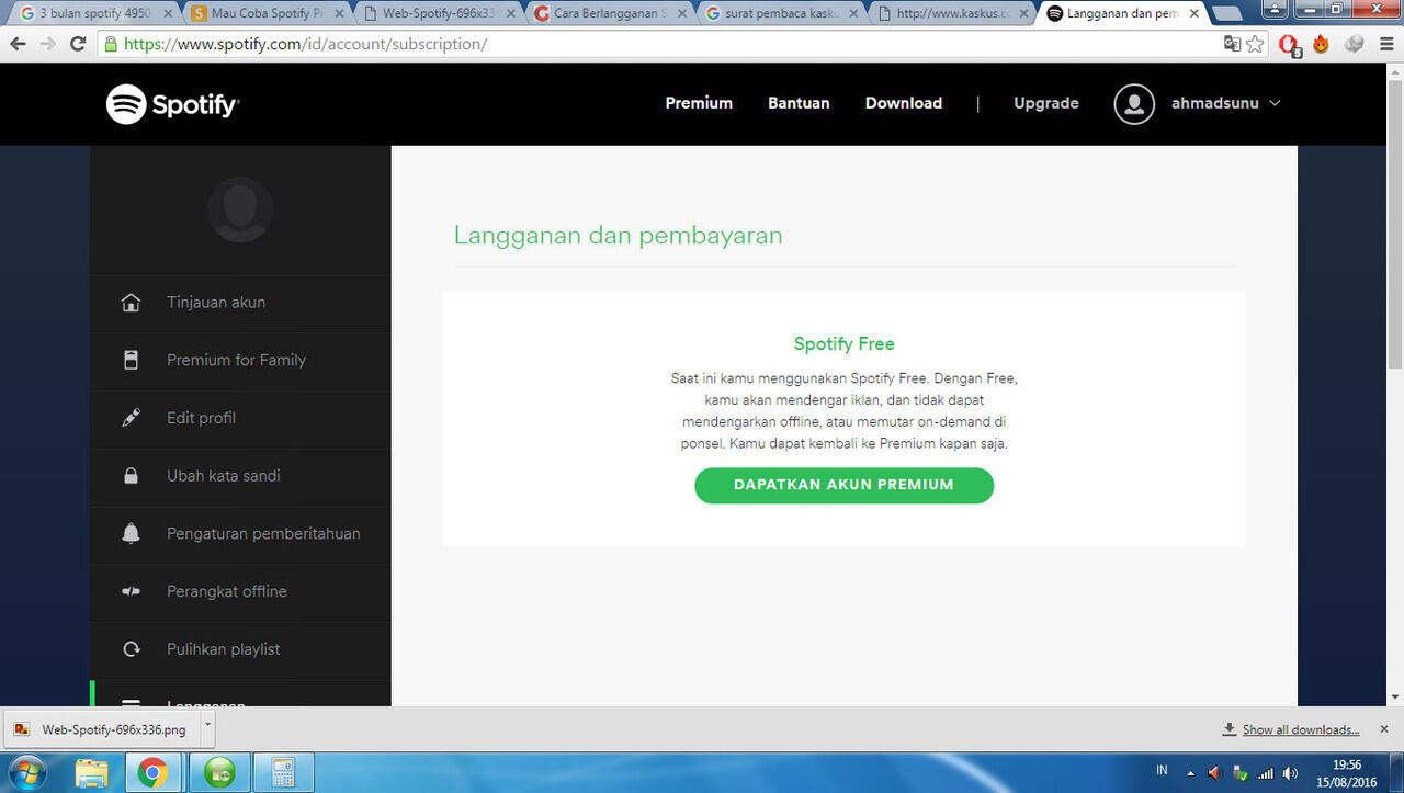 Spotify premium Rp4990 3 bulan bohongg