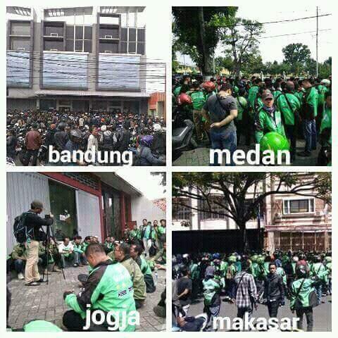 Gojek Kembali di demo Drivernya