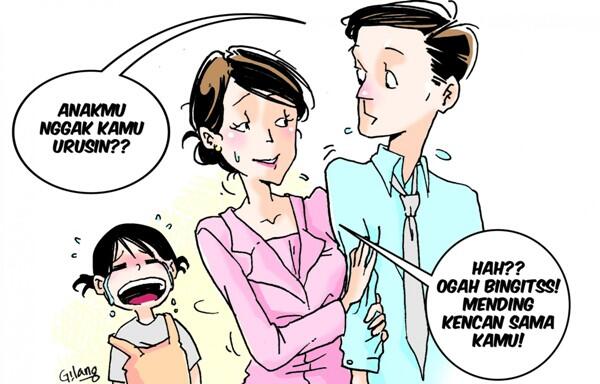 Bunda Kecantol Teman Kantor, si Anak Menangis Histeris Dicueki