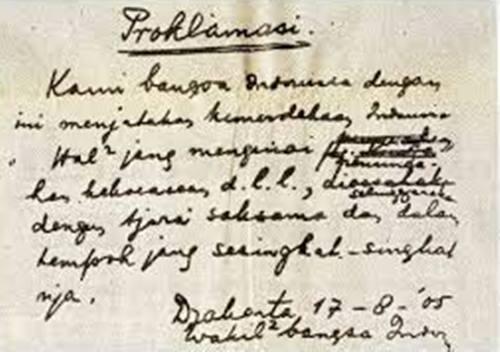 Sejarah Proklamasi Kemerdekaan RI – 17 Agustus 45.
