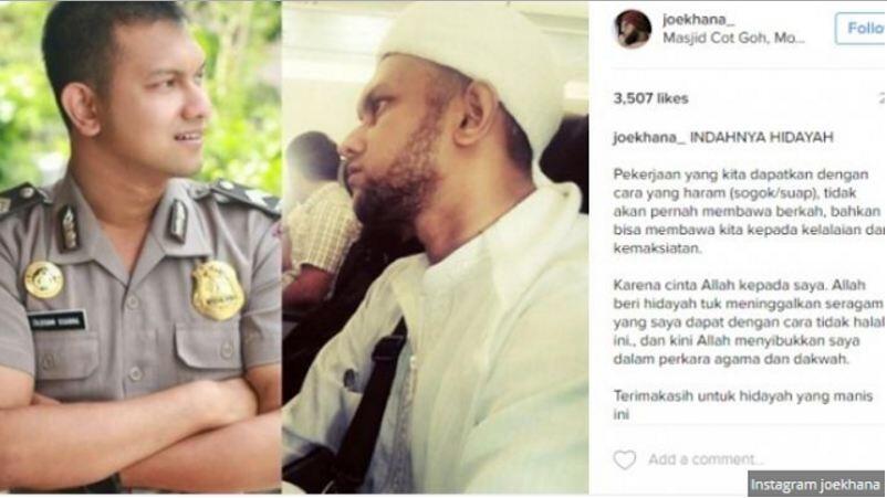 Geger! Polisi Ini Curhat di Instagram Naik Jabatan Karena Nyogok