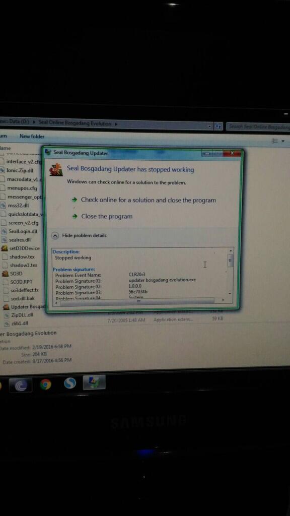 Help gan! Muncul frame hijau di window ... Cendol inside