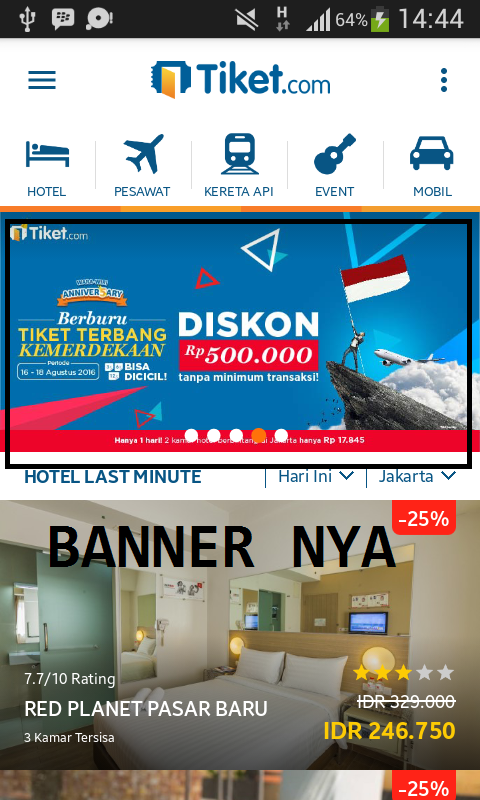 Diskon 500k tiket.com? mending ketawa aja yuu LOL