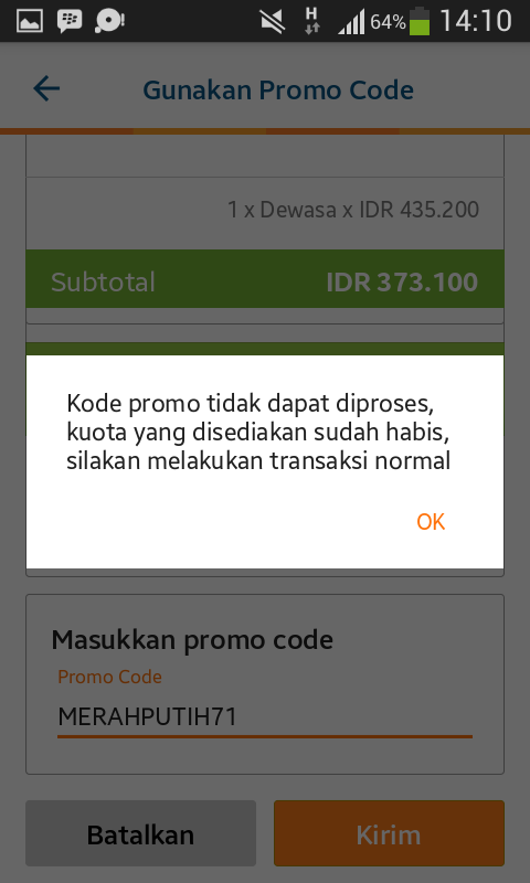 Diskon 500k tiket.com? mending ketawa aja yuu LOL