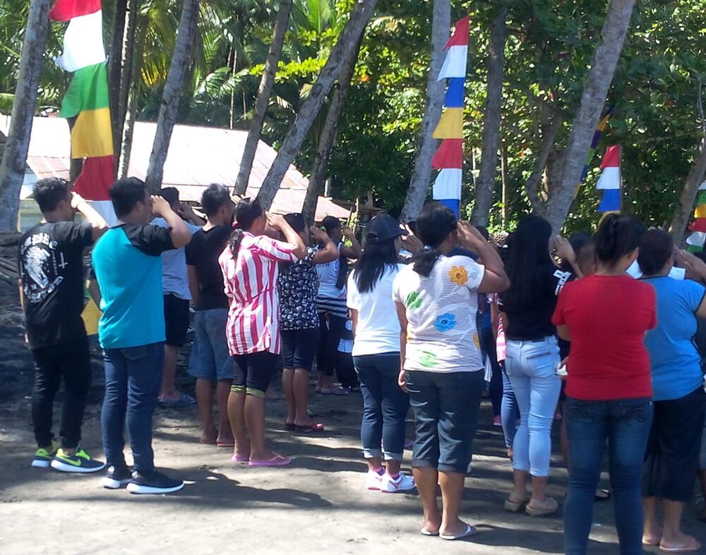 Perayaan 71 Tahun Kemerdekaan RI di Pantai Kampung Belengang, Sangihé!