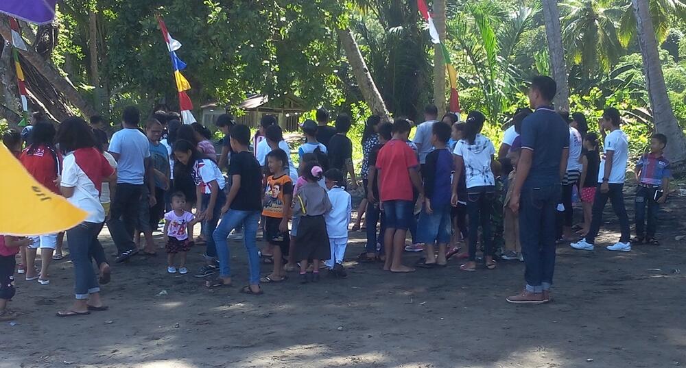 Perayaan 71 Tahun Kemerdekaan RI di Pantai Kampung Belengang, Sangihé!