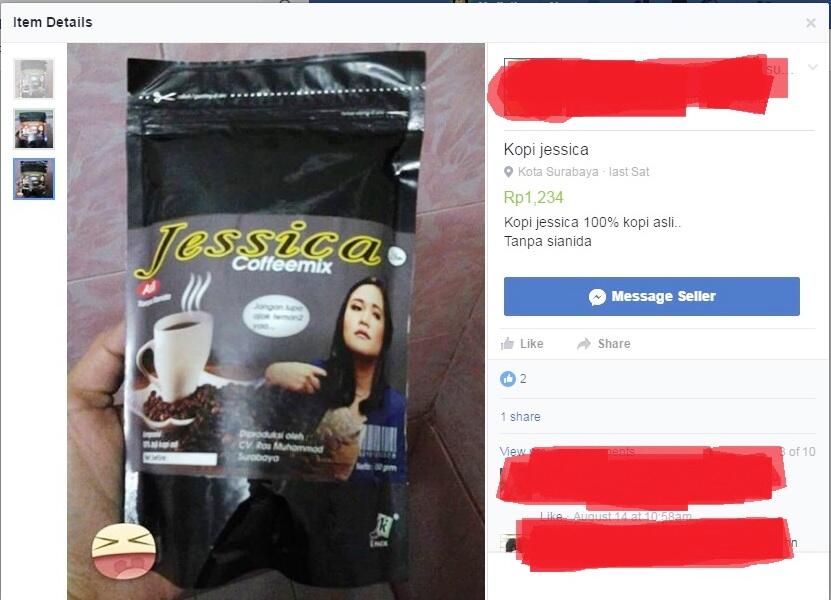 Beredar Kopi Bubuk Bermerk &quot;Jessica&quot; Dipasarkan di Jejaring Facebook