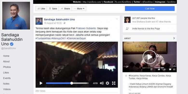 Penjelasan Sandiaga soal Seruan Prabowo jika Tak Dukung Sandiaga maka Antek Asing
