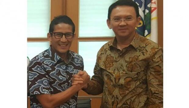 Sandiaga Uno Klaim Persaingan dengan Ahok Sudah Berimbang