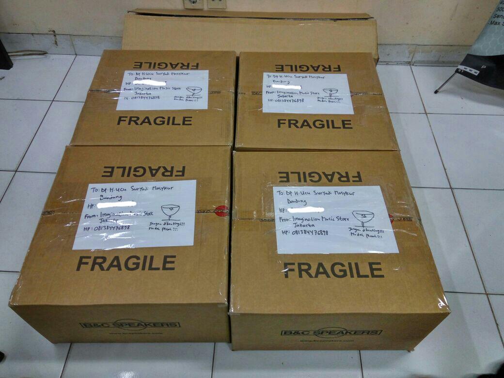 Pesanan Speaker B&C 18 Inch Meluncur Ke Bandung